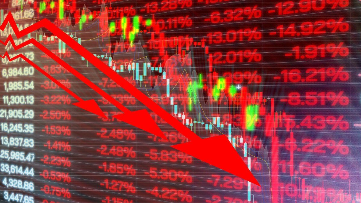 El S&P Merval se hunde casi 4% y el riesgo país trepa a un nuevo máximo del año